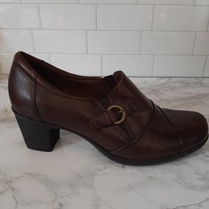 Earth Origins Women’s Brown Leather Shoes, Sz 10